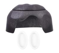 DOITOOL Cachette pour Tortues et Reptiles Multifonctionnelle en Résine Couleur Marron Foncé, Taille Compacte, pour Terrarium Terrestre et Aquarium, Adaptée aux Tortues Terrestres