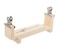 DOITOOL Cadre de Tissage en Bois Naturel 2 Clips - Kit de Fabrication Artisanale de Bracelets Macramé - Support à Bracelets pour Création DIY et Tressage Manuel, Outil de Bricolage