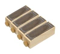 DOITOOL Cage à Abeilles en Bois Artisanale 4 Pièces Cage de Protection Ventilée pour Élevage de Reines Outil Apiculture Léger et Portable Transport de Ruches Matériel Apiculture