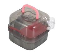 DOITOOL Cage de Transport Portable pour Petits Animaux de Compagnie à Double Compartiment Cage de Voyage pour Hamster et Chinchilla Rose Ventilation Optimale et Poignée Pratique