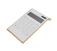 DOITOOL Calculateur Solaire Calculatrice pour L'école Calculatrice Grand Écran Calculatrice Petite Calculatrice Non Programmable Calculatrice De Poche Plastique Blanche
