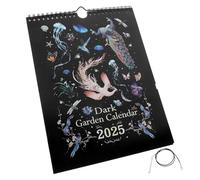 DOITOOL Calendrier Artistique à Thème Sombre Format Extra-large Mural Bureau Planificateur Annuel Mensuel pour Gestion Quotidienne et Décoration Bureau et Maison