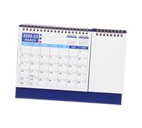 DOITOOL Calendrier de Bureau Minimaliste Planificateur avec Papier Épais et Reliure Spirale Calendrier de Bureau pour Organisation Apprentissage des Langues