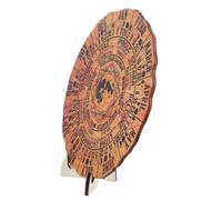 DOITOOL Calendrier Décoratif Bois Naturel Roue de Année Unique Décoration de Bureau Artisanale pour Maison et Espace de Travail Idée Cadeau Chaleureuse et Originale