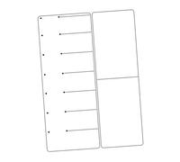 DOITOOL Calendrier Magnétique Frigo Effaçable Tableau Magnetique Organiseur Journalier pour Planification Menu et Messages Familiaux