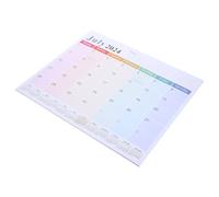 DOITOOL Calendrier Magnétique Mural Mois avec Planificateur et Mémo Calendrier Familial Frigo pour Organisation Quotidienne Design Arc-ciel Papier Lisse Facile à Fixer
