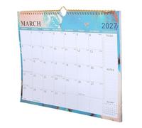 DOITOOL Calendrier Mural Mois avec Planification Mensuelle et Hebdomadaire Calendrier Académique Mural pour Bureau et Famille Version Anglaise