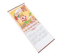 DOITOOL Calendrier Mural Serpent Papier Rotin Calendrier Suspendu Traditionnel Chinois pour Planification Maison et Bureau Décoration Murale Pratique