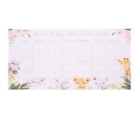 DOITOOL Calendrier Suspendu de Naissance Bébé en Papier Rose Calendrier Mensuel de Prédiction de Date D’Accouchement de Compte à Rebours pour Futurs Parents de Bureau Robuste