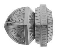 DOITOOL Capuchons de Clôture en Acier Inoxydable, Embouts de Balustrades Résidentielles, Argenté, 80mm, Base, pour Jardin et Villa