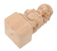 DOITOOL Capuchons de Poteaux en Bois Sculpté Finition Kaki Élégante Motif Arche Classique Touche Raffinée et Artisanat Traditionnel pour Décoration Intérieure et Espaces Commerciaux