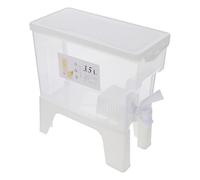 DOITOOL Carafe à Eau 3,5 L Grosse Capacité Blanche, Distributeur de Boissons Froides pour Réfrigérateur, Récipient Résistant la Chaleur, Réserve D'eau D'été Pratique Cuisine et Boissons