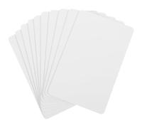 DOITOOL Cartes Pvc Blanches Vierges Double Face, Style Créatif et Poli Lot de 10 pour Étiquettes de Vêtements ou Marque-pages