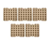 DOITOOL Carton D'Œufs Vide En Pâte À Papier Lot De 5 Protège-Œufs 30 Unités Empilable Pour Réfrigérateur Rangement Des Œufs Étui De Protection Réutilisable