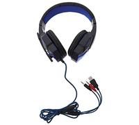 DOITOOL Casque de Jeu Noir Microphone Omnidirectionnel et Câble Haute Résistance, Casque Audio Circum-aural Coussinets d'oreille pour Gaming sur PC