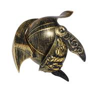 DOITOOL Casque de Soldat Romain Médiéval en Plastique Doré, Casque de Chevalier Ajustable pour Cosplay Garçon et Filles et Adulte, Accessoire Costume Historique pour Halloween et Fêtes