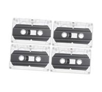 DOITOOL Cassette Audio Enregistrable 30 X4 Utilisateurs Nostalgiques Style Vintage Transparent Enregistrement Facile Création Musicale et Pédagogique Adapté aux Amateurs Coque Rigide