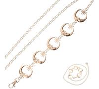 DOITOOL Ceinture Chaîne de Taille en Alliage Or Ajustable Design Boucle, Motifs Soleil Lune Étoile, Accessoire Chic pour Femmes Quotidien