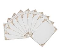 DOITOOL Certificats de récompense Papier à diplôme vierge A4 blanc 10pcs papier épais pour impression, usage bureau et boutique