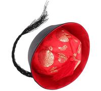 DOITOOL Chapeau de Costume Chinois à Queue de Cheval, Chapeau Décoratif, Tour de Tête 58-60cm, Carton et Lint, Léger, Portable, Résistant la Casse L’usure, pour Fêtes Déguisées