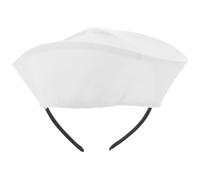 DOITOOL Chapeau de Marin Blanc pour Chien en Polyester Confortable et Décoratif, Accessoire Chic pour Fête Costumée ou Port Quotidien des Animaux