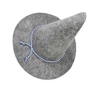 DOITOOL Chapeau Épouvantail Feutre Gris Chapeau Sorcier Halloween Costume Adulte pour Fête Déguisée Cosplay Sorcière