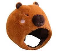 DOITOOL Chapeau Peluche Tête de Gros Rongeur Doux Coton PP Couvre-chef Cosplay Confortable pour Fêtes Déguisements et Accessoires Photo