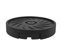 DOITOOL Chariot à Plantes Rond avec roulettes Invisibles Support Mobile en Polypropylène Noir 30 CM Plateau à Arrosage Intégré pour Pots D’Intérieur ’Extérieur Bac à Eau avec Drainage
