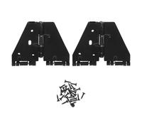 DOITOOL Charnière à double volet noire taille avec ressort pour abattant de table pliante support métallique robuste accessoires de quincaillerie pour table de salle à manger lot de 2