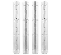 DOITOOL Charnières Quincaillerie Précise Solide en Acier Inoxydable Longues Argenté 4pcs pour Boîtes en Bois pour Adaptées aux Portes et Armoires Diverses Portes et Armoires Diverses