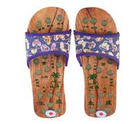 DOITOOL Chaussures de Massage en Bois et Pu Jade pour Relaxation et Soulagement des Douleurs aux Pieds, Pantoufles Santé Taille 38, Présent Bien-famille et Amis