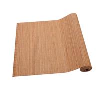 DOITOOL Chemin de Table en Canne Lavable et Découpable Napperon Plat pour Décoration et Protection de Table Tapis de Thé Naturel sans Bord