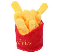 DOITOOL Chien Peluche Frites Résistant Morsure Nettoyant Dents Molaire pour Chiens Petits Moyens