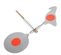 DOITOOL Cible Tournante Métallique Grand Format 3 Mm Épaisseur Oiseau Argenté, Réinitialisation Automatique, Cible Extérieure Portable pour Entraînement de Tir et Jeu de Fronde