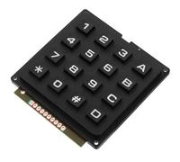 DOITOOL Clavier Industriel Matriciel 16 Touches 4x4 pour Microcontrôleur, Module Clavier Électronique Polyvalent, Usage Professionnel en Environnement Industriel, Couleur Noire Compacte