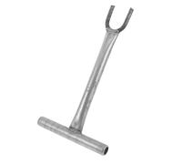DOITOOL Clé à Valve U avec Manche Long de Outil Dextension pour Arrêt Facile Clé Fonte pour Maintenance de Plomberie à Usage Domestique et