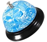 DOITOOL Cloche de Restaurant Manuelle Imprimée Sonnette D’Appel Bureau pour Service Cloche du Dîner Légère et Pratique Bar la Cuisine et Réception Design Aléatoire