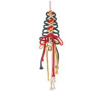 DOITOOL Cloche Murale Suspendue sur Corde de Jute - Ornements de clochettes Vintage pour couronnes de Noël et décoration de Porte Décoration d'arbre de fête à Suspendre au Mur