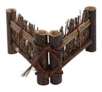 DOITOOL Clôture Décorative en Bambou Tissé la Main, Panneau de Micro-paysage de Taille Moyenne, Ornement pour Bonsaï et Décoration Cérémonie du Thé, Clôture Miniature pour Aménagement