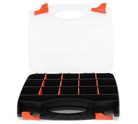 DOITOOL Coffret de Rangement Double Face pour Pièces, Portable, Plastique | Cloisons Amovibles, Couvercle Transparent, Usage Bureau et Voyage, pour Écrous et Boulons