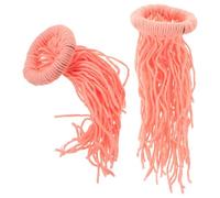 DOITOOL Collecteur D'œufs de Poisson Flottant 2 Pièces Rose Imitation Herbes Aquatiques, Tapis de Ponte pour Poissons D'aquarium, Outil de Collecte pour Élevage et Protection des Alevins