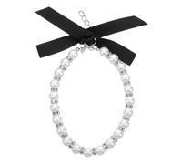 DOITOOL Collier à Breloques Os pour Chien et Chat Bijou Blanc pour Chiot ou Chaton Accessoire de Costume
