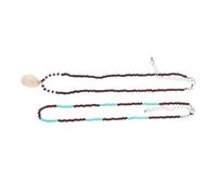 DOITOOL Collier de Perles Pendentif Coquillage en Plastique, Style Plage Ajustable et Confortable, Lot de 2 Pièces pour Femmes en Vacances ou Escapade