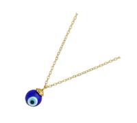 DOITOOL Collier Vintage Œil Maléfique Bleu 2pcs Cuivre Rond | Chaîne de Cou Réglable, Port Léger, Usage Quotidien et Festivals, Finition Brillante, Style Unique