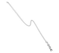 DOITOOL Colliers Gravure Haute Précision, Bijoux Scientifiques Pendentifs à Double Hélice en Métal Argenté Lot de 2 Pièces pour Conférences et Usage Quotidien