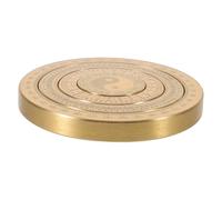 DOITOOL Compas Feng Shui en Laiton Doré Rotation Fluide, Boussole Traditionnelle Orientale Multifonctionnelle pour Décoration Intérieure et Enseignement Culturel