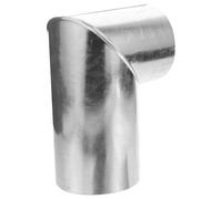 DOITOOL Conduit de Cheminée Métallique Coudé à 90 Degrés, Tube de Ventilation en Métal 10 Cm, Accessoire pour Poêle et Poêle à Combustible, Évacuation des Fumées Domestique, Installation