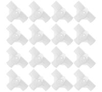 DOITOOL Connecteurs en T pour Tringle de Placard en Plastique Blanc Lot de 50 Usage Polyvalent, Design Réutilisable, Adapté aux Tringles de 16 Mm pour Armoires et Dortoirs