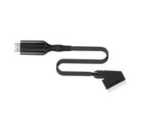 DOITOOL Convertisseur Scart vers interface vidéo avec Câble Adaptateur Audio Vidéo Plug And Play Compatible Hdtv Stb Dvd Vhs Convertisseur Vidéo Audio Scaler Portable