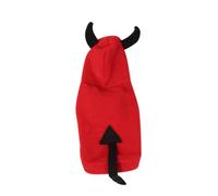 DOITOOL Costume Halloween Chien Diable Original Manteau Chien pour Fête Animaux Compagnie